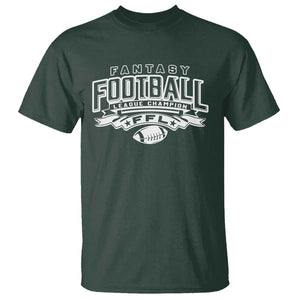 Funny Fantasy Football League Champion T Shirt TS09 Dark Forest Green Print Your Wear