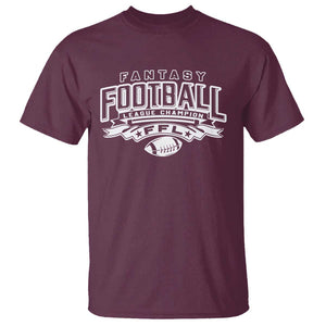 Funny Fantasy Football League Champion T Shirt TS09 Maroon Print Your Wear