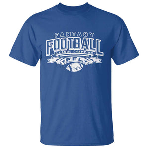 Funny Fantasy Football League Champion T Shirt TS09 Royal Blue Print Your Wear