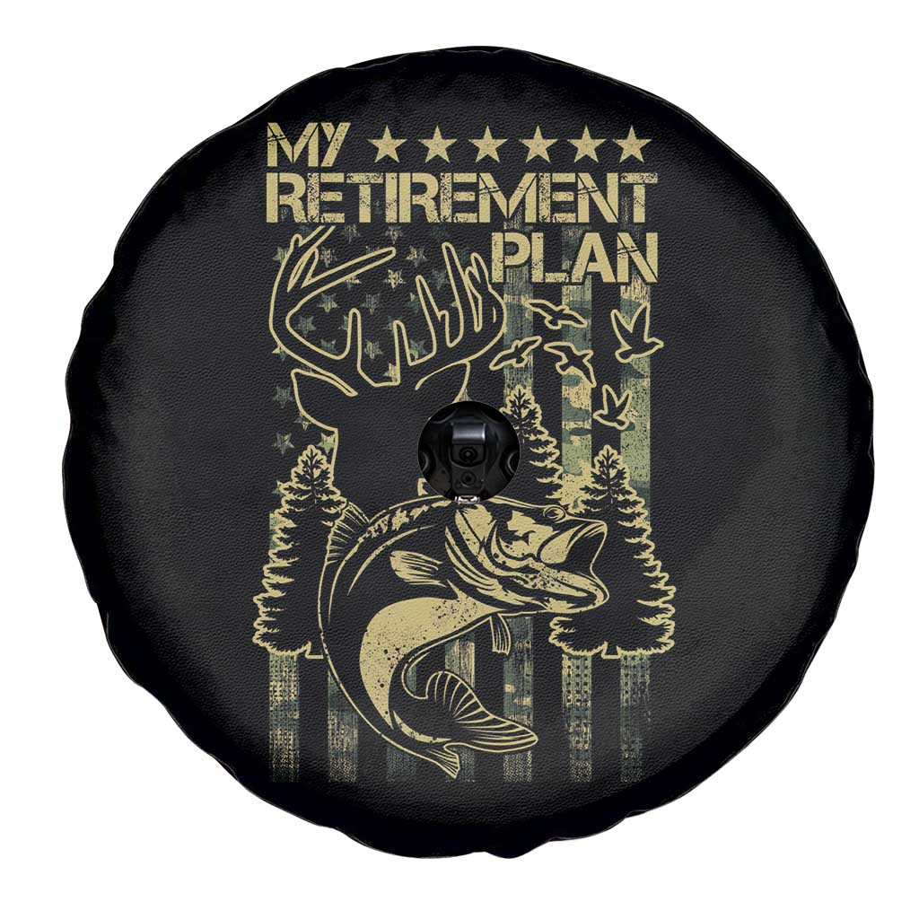 Funny My Retirement Plan Hunting Fishing Spare Tire Cover TS09 Print Your Wear