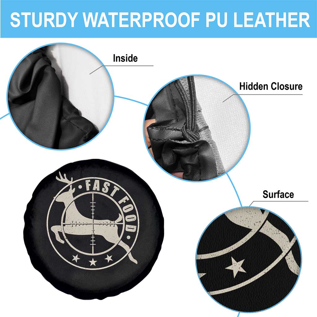 Funny Hunting Spare Tire Cover Fast Food Deer Hunter TS09 Print Your Wear