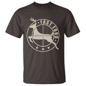 Funny Hunting T Shirt Fast Food Deer Hunter TS09 Dark Chocolate Print Your Wear