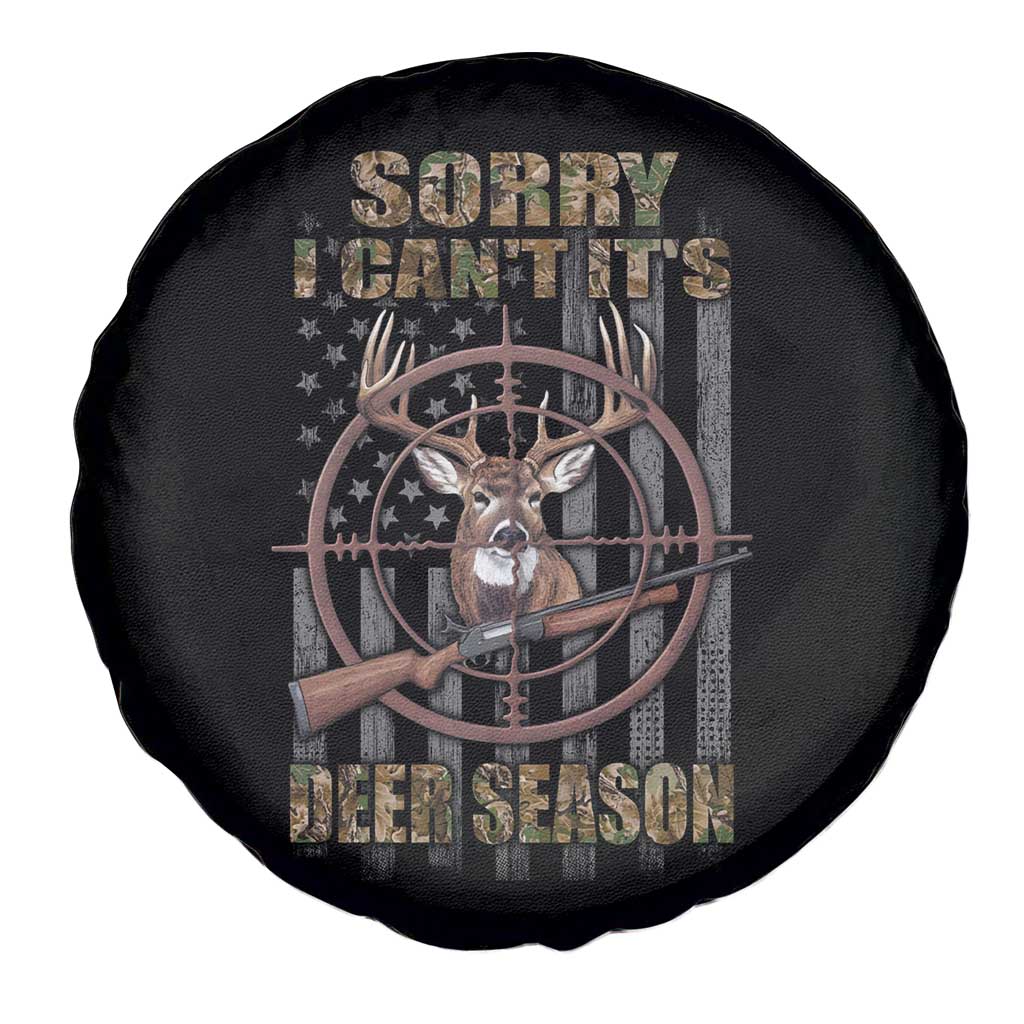 Funny Hunting Spare Tire Cover Sorry I Can't It's Deer Season TS09 Print Your Wear