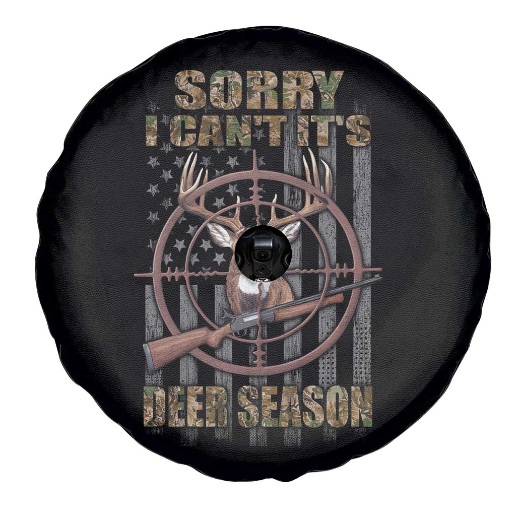 Funny Hunting Spare Tire Cover Sorry I Can't It's Deer Season TS09 Print Your Wear