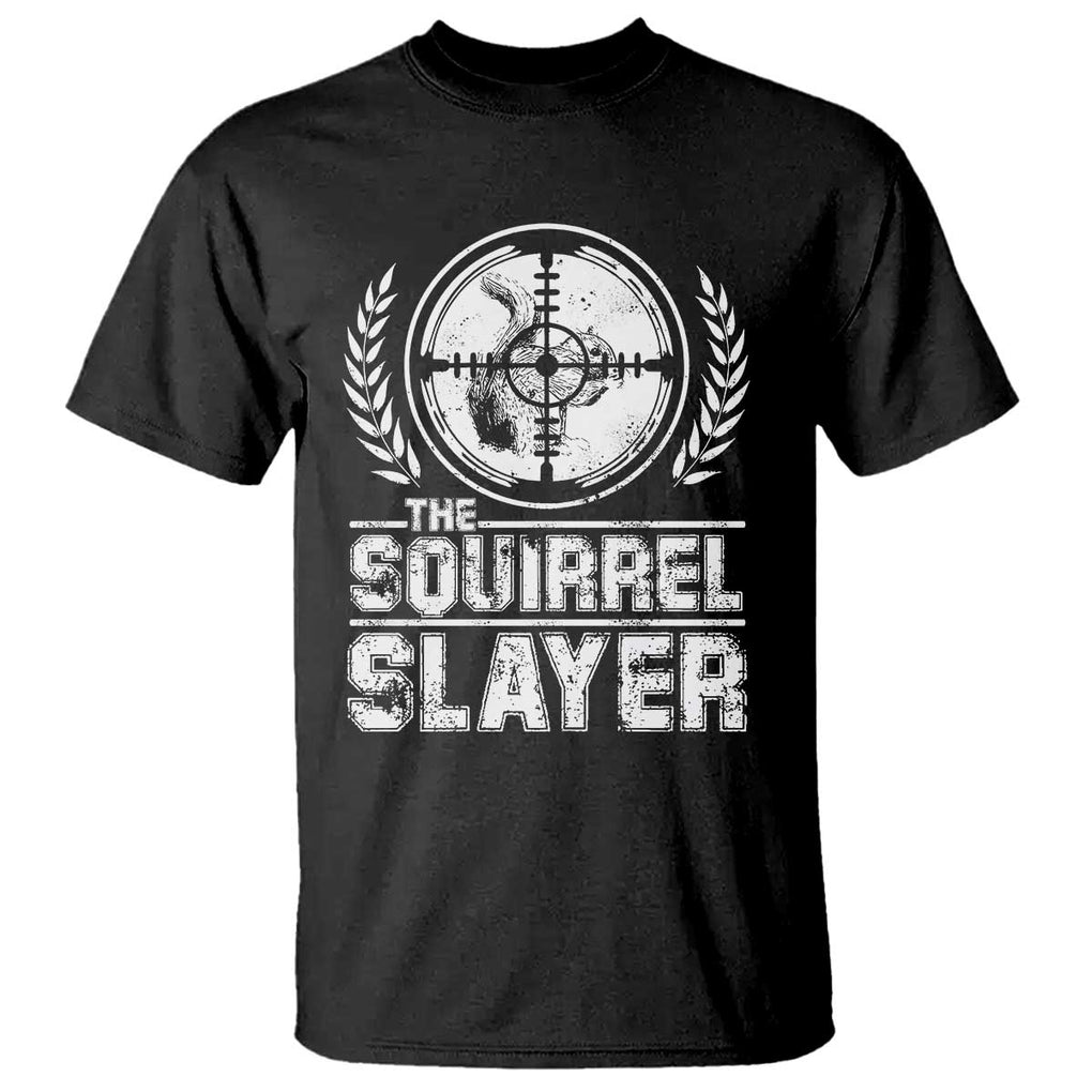 Funny Hunting Squirrel Slayer Retro T Shirt TS09 Black Print Your Wear