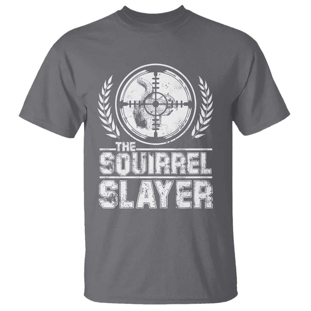 Funny Hunting Squirrel Slayer Retro T Shirt TS09 Charcoal Print Your Wear