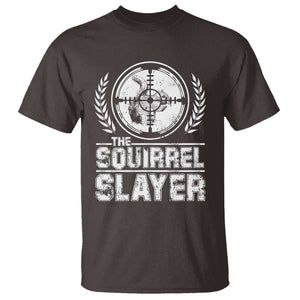 Funny Hunting Squirrel Slayer Retro T Shirt TS09 Dark Chocolate Print Your Wear