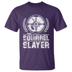 Funny Hunting Squirrel Slayer Retro T Shirt TS09 Purple Print Your Wear