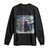 Christmas Black Cat Long Sleeve Shirt Meowy Catmas Starry Night Santa Cat TS09 Black Print Your Wear