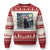Xmas Black Cat Ugly Christmas Sweater Meowy Catmas Starry Night Santa Cat TS09 Red Print Your Wear