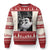 Funny Christmas Cat Selfie With Santa Ugly Christmas Sweater TS09 Red Print Your Wear