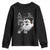 Funny Christmas Cat Selfie With Santa Youth Sweatshirt TS09 Black Print Your Wear
