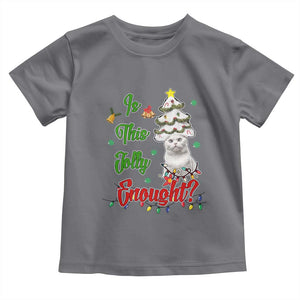 Christmas Cat Baby Shirt Is This Jolly Enough TS09 Charcoal Print Your Wear