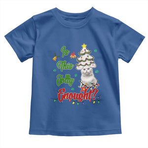 Christmas Cat Baby Shirt Is This Jolly Enough TS09 Royal Blue Print Your Wear