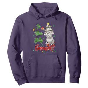 Christmas Cat Hoodie Is This Jolly Enough TS09 Purple Print Your Wear