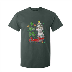 Christmas Cat T Shirt For Kid Is This Jolly Enough TS09 Dark Forest Green Print Your Wear