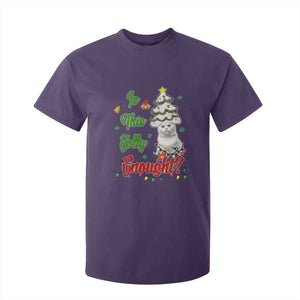 Christmas Cat T Shirt For Kid Is This Jolly Enough TS09 Purple Print Your Wear
