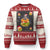 Funny Xmas Cat Ugly Christmas Sweater Santa Cat Hamburger Lover Galaxy Outer Space TS09 Red Print Your Wear