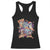 Funny Christmas Cat Racerback Tank Top Santa Cat Riding Pizza Galaxy Outer Space TS09 Black Print Your Wear