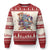 Funny Xmas Cat Ugly Christmas Sweater Santa Cat Riding Pizza Galaxy Outer Space TS09 Red Print Your Wear
