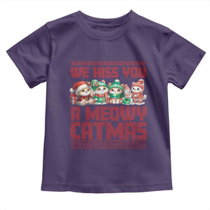 Christmas Cat Baby Shirt We Hiss You A Meowy Catmas TS09 Purple Print Your Wear