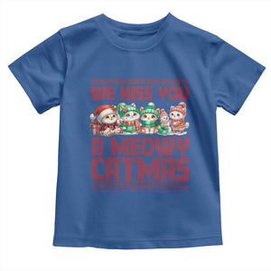 Christmas Cat Baby Shirt We Hiss You A Meowy Catmas TS09 Royal Blue Print Your Wear