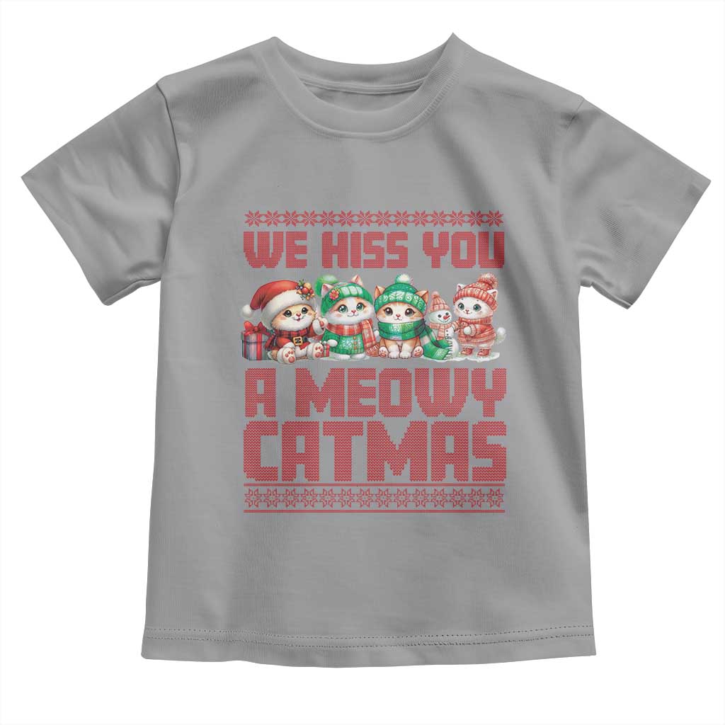 Christmas Cat Baby Shirt We Hiss You A Meowy Catmas TS09 Sport Gray Print Your Wear