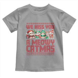 Christmas Cat Baby Shirt We Hiss You A Meowy Catmas TS09 Sport Gray Print Your Wear