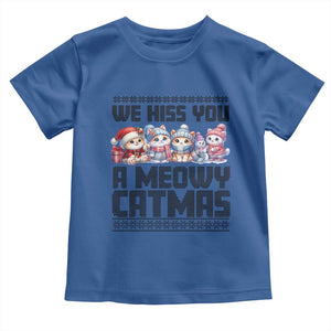 Christmas Cute Cat Baby Shirt We Hiss You A Meowy Catmas TS09 Royal Blue Print Your Wear