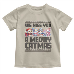 Christmas Cute Cat Baby Shirt We Hiss You A Meowy Catmas TS09 Sand Print Your Wear
