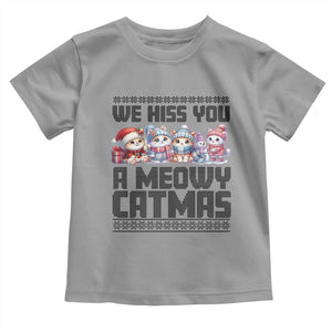 Christmas Cute Cat Baby Shirt We Hiss You A Meowy Catmas TS09 Sport Gray Print Your Wear