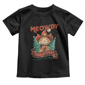 Christmas Cowboy Cat Baby Shirt Meowdy Christmas And Happy Mew Year TS09 Black Print Your Wear