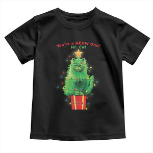 Funny Christmas Cat Baby Shirt You Are A Meow One Mr. Cat Green Cat TS09 Black Print Your Wear