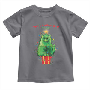 Funny Christmas Cat Baby Shirt You Are A Meow One Mr. Cat Green Cat TS09 Charcoal Print Your Wear