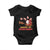 Funny Christmas Moo Deng For Everyone Baby Onesie Cute Baby Hippo Santa Reindeer TS09 Black Print Your Wear