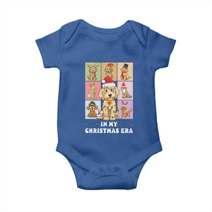 Funny Xmas Dog Baby Onesie Santa Golden Doodle In My Christmas Era TS09 Royal Blue Print Your Wear