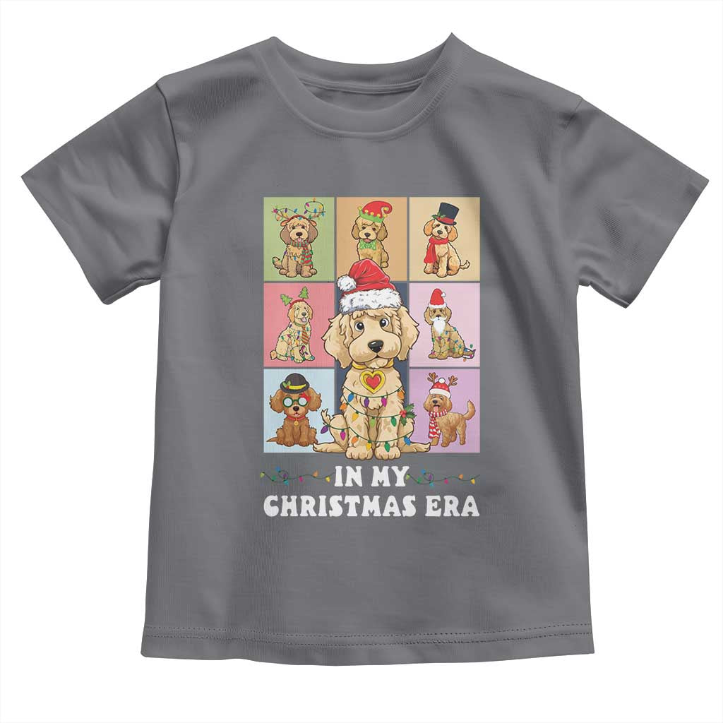 Funny Xmas Dog Baby Shirt Santa Golden Doodle In My Christmas Era TS09 Charcoal Print Your Wear