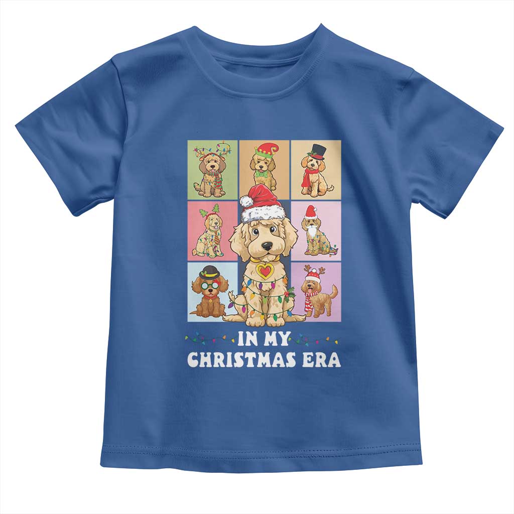 Funny Xmas Dog Baby Shirt Santa Golden Doodle In My Christmas Era TS09 Royal Blue Print Your Wear