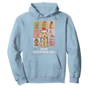 Funny Xmas Dog Hoodie Santa Golden Doodle In My Christmas Era TS09 Light Blue Print Your Wear