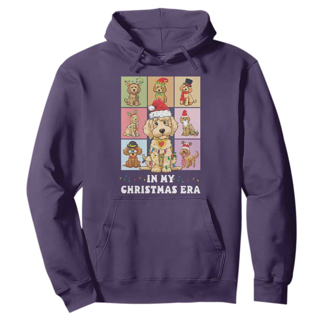 Funny Xmas Dog Hoodie Santa Golden Doodle In My Christmas Era TS09 Purple Print Your Wear