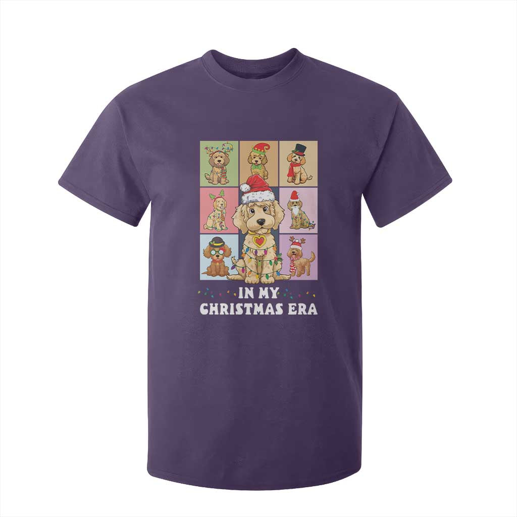 Funny Xmas Dog T Shirt For Kid Santa Golden Doodle In My Christmas Era TS09 Purple Print Your Wear