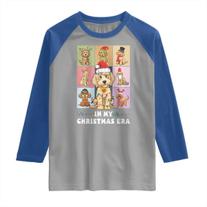 Funny Xmas Dog Raglan Shirt Santa Golden Doodle In My Christmas Era TS09 Sport Gray Royal Print Your Wear