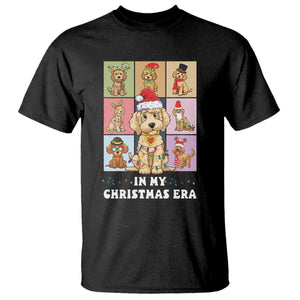Funny Xmas Dog T Shirt Santa Golden Doodle In My Christmas Era TS09 Black Print Your Wear