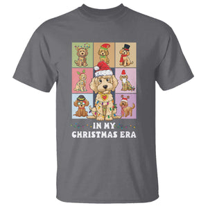 Funny Xmas Dog T Shirt Santa Golden Doodle In My Christmas Era TS09 Charcoal Print Your Wear