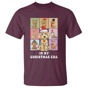 Funny Xmas Dog T Shirt Santa Golden Doodle In My Christmas Era TS09 Maroon Print Your Wear