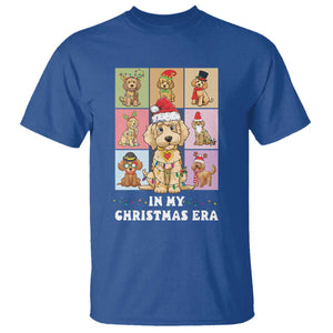 Funny Xmas Dog T Shirt Santa Golden Doodle In My Christmas Era TS09 Royal Blue Print Your Wear