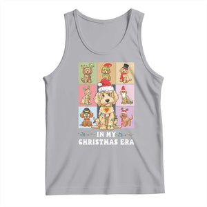 Funny Xmas Dog Tank Top Santa Golden Doodle In My Christmas Era TS09 Athletic Heather Print Your Wear