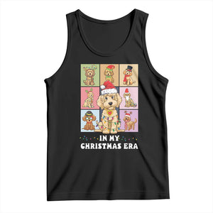 Funny Xmas Dog Tank Top Santa Golden Doodle In My Christmas Era TS09 Black Print Your Wear