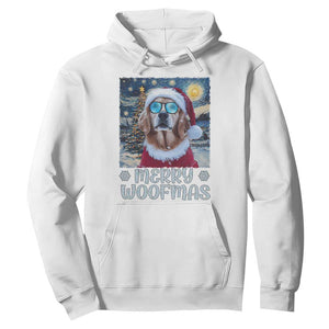 Funny Xmas Golden Retriever Hoodie Merry Woofmas Christmas Starry Night Dog Lover TS09 White Print Your Wear