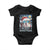 Funny Xmas Bulldog Baby Onesie Merry Woofmas Christmas Starry Night Dog Lover TS09 Black Print Your Wear